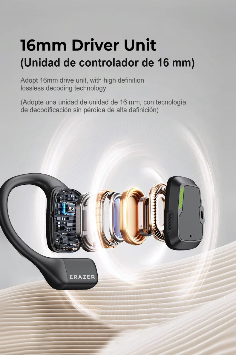 ERAZER XP6 AI Translation Earphones with ASMR Mode & 16mm Drivers