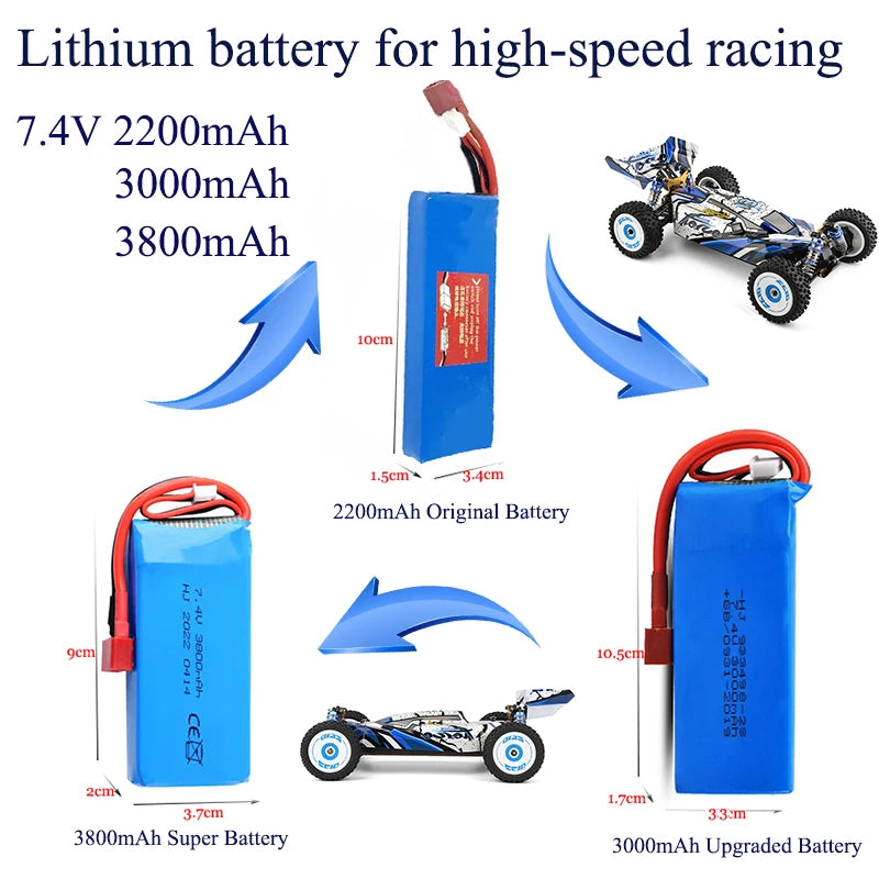 Wltoys 124017-V8 1/12 RC Car – 75KM/H, 4WD, Brushless Motor, Off-Road Drift