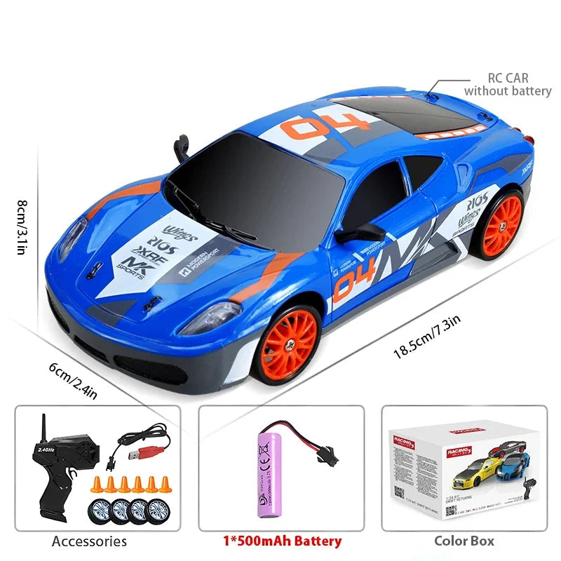 WLtoys AE86 1:24 4WD RC Drift Car – 15KM/H Remote Control Racer