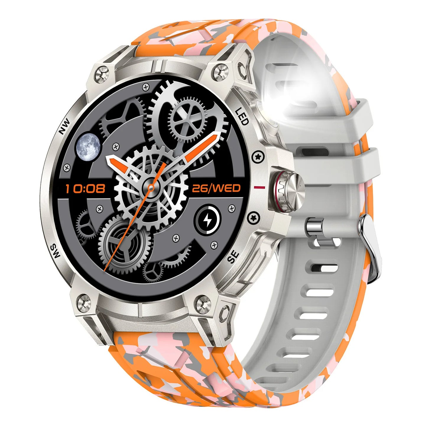 Military Grade Smartwatch 760mAh With Flashlight
