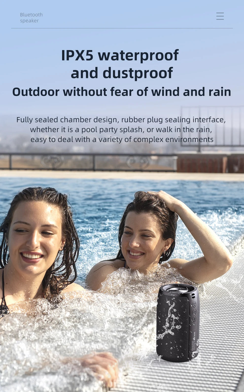 Zealot S32 Mini Bluetooth Speaker with Bass, FM, TF & TWS Support