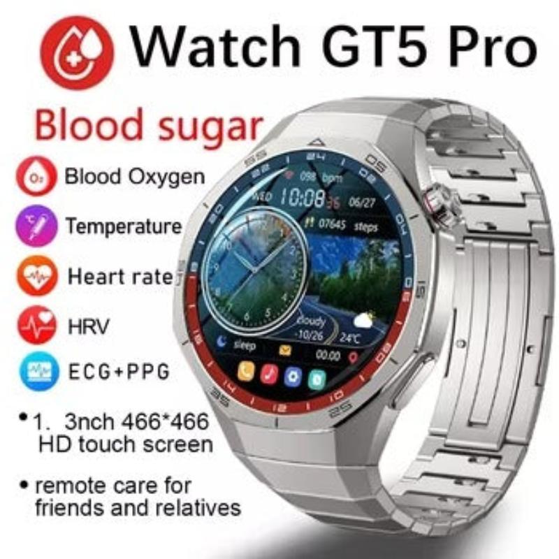 GT5 Pro Smartwatch AI Tech 1.43 AMOLED GPS 1GB Memory NFC Health Fitness Tracker