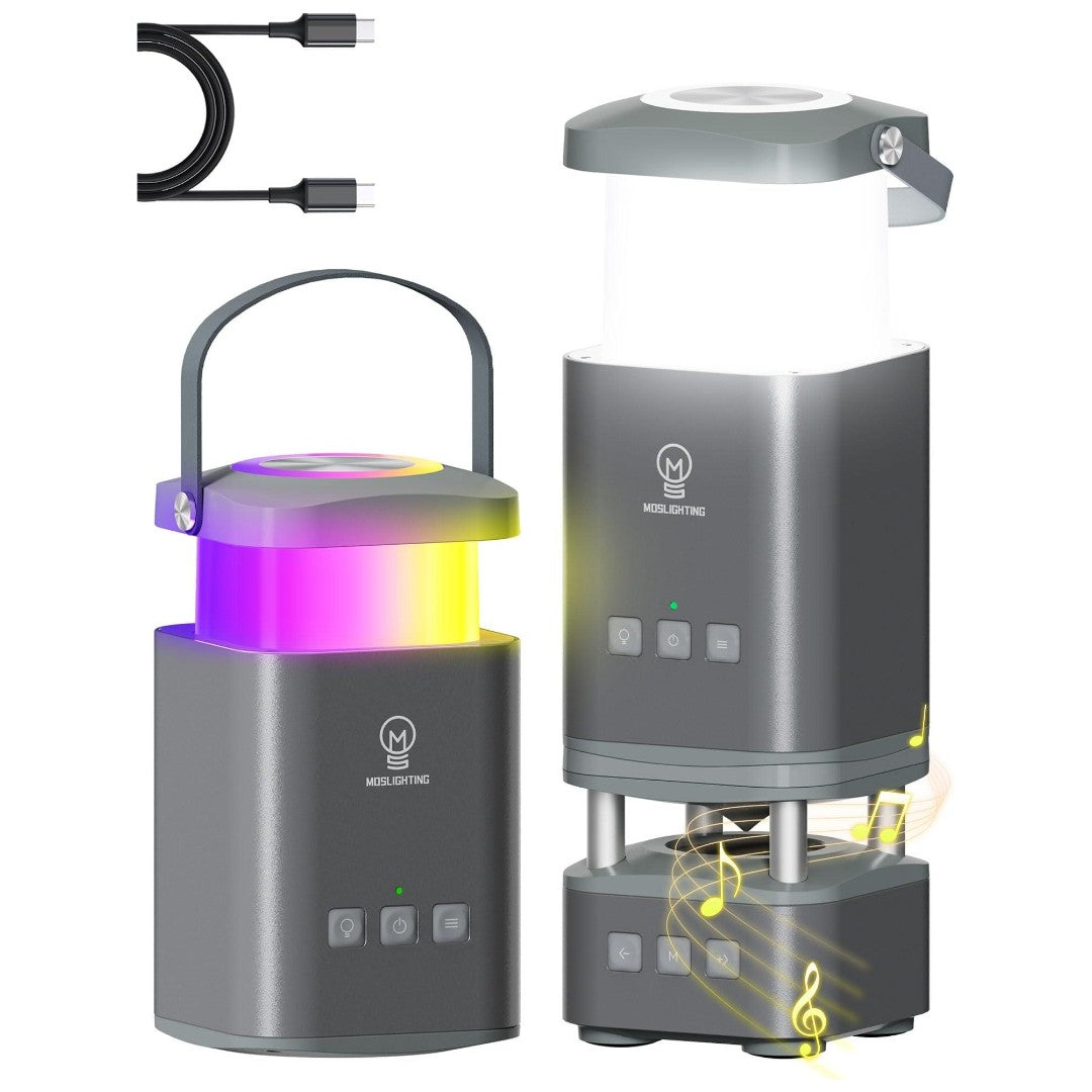 Outdoor LED Camping Light & Bluetooth Speaker With Portable Power Bank