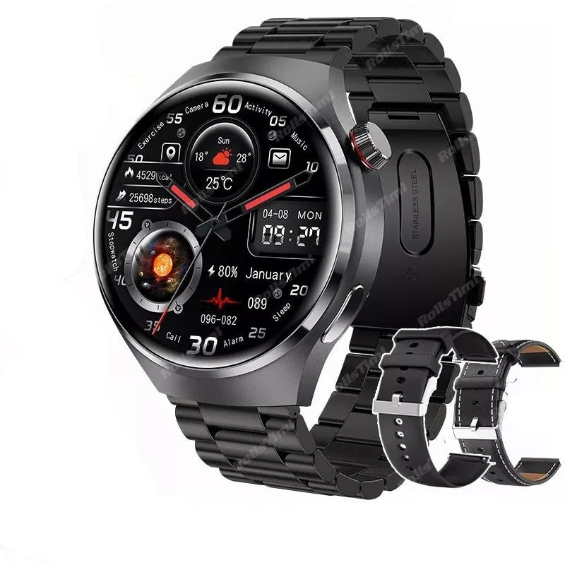 GT4 PRO Smart Watch With NFC GPS AMOLED HD Screen Men Women