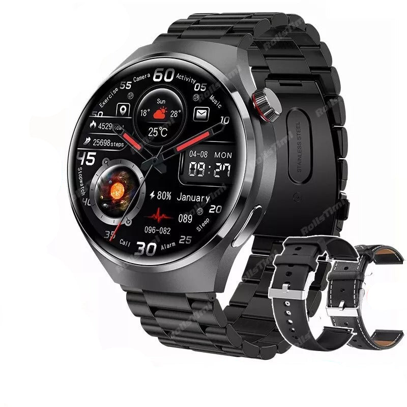 GT4 PRO Smart Watch With NFC GPS AMOLED HD Screen Men Women