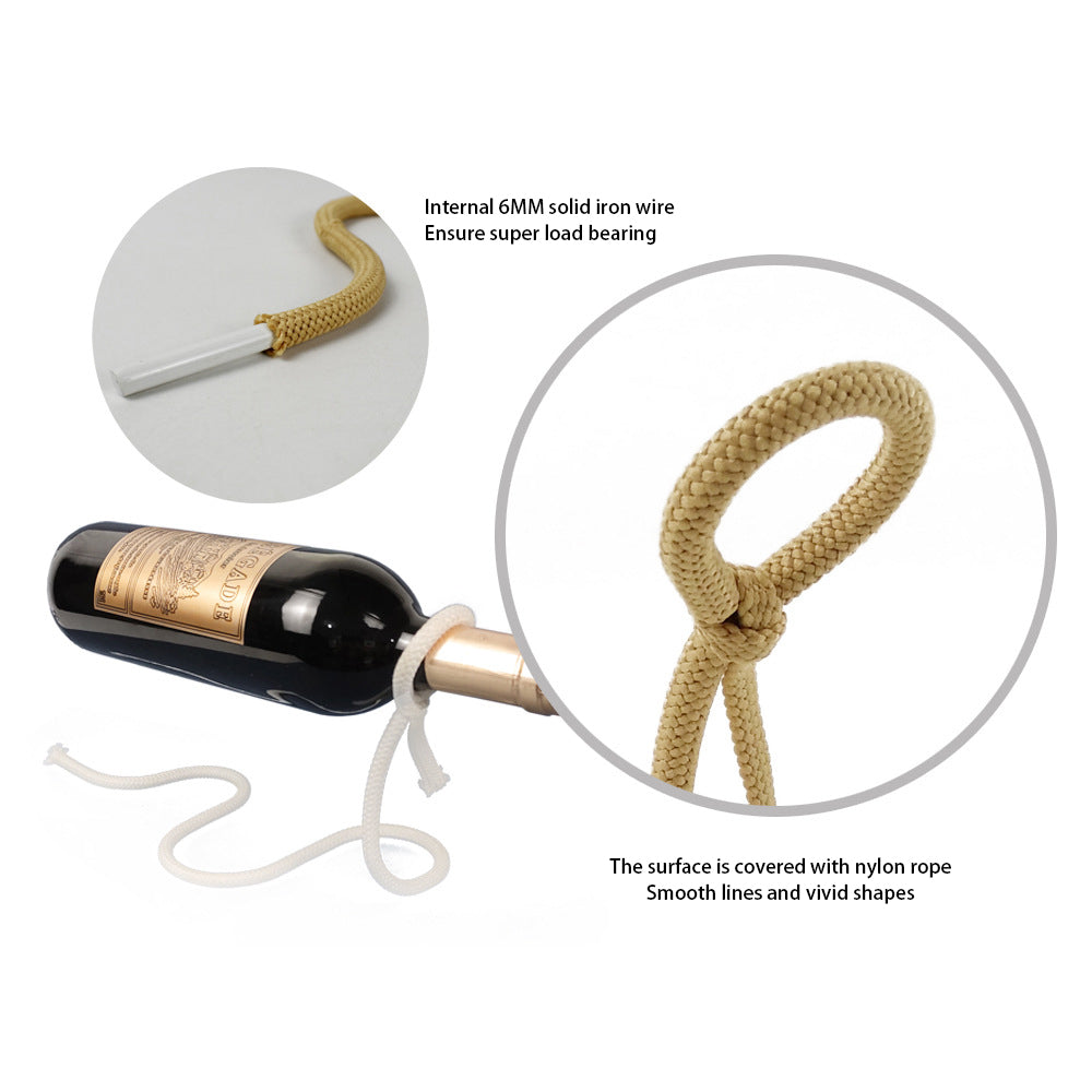 Suspended Rope Wine Bottle 17cm