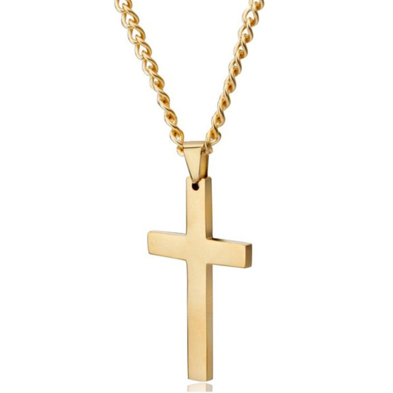 Cross Necklace Black, Gold, and Silver