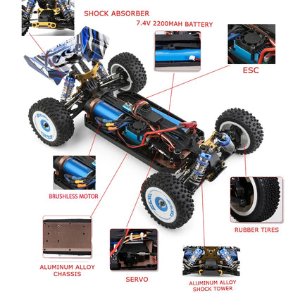 Wltoys 124017-V8 1/12 RC Car – 75KM/H, 4WD, Brushless Motor, Off-Road Drift