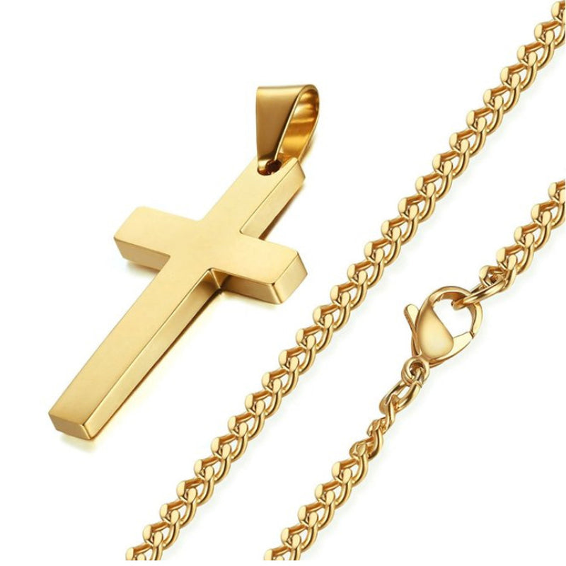 Cross Necklace Black, Gold, and Silver