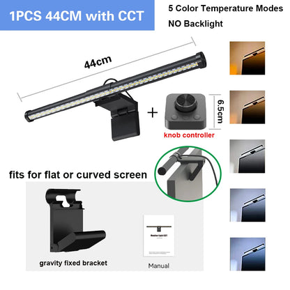 LED Monitor Light Remote Control Stepless Dimmable