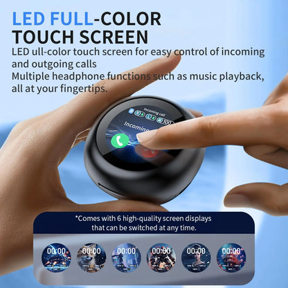 Touch Screen ANC Wireless Earbuds | Bluetooth 5.4, HiFi Sound