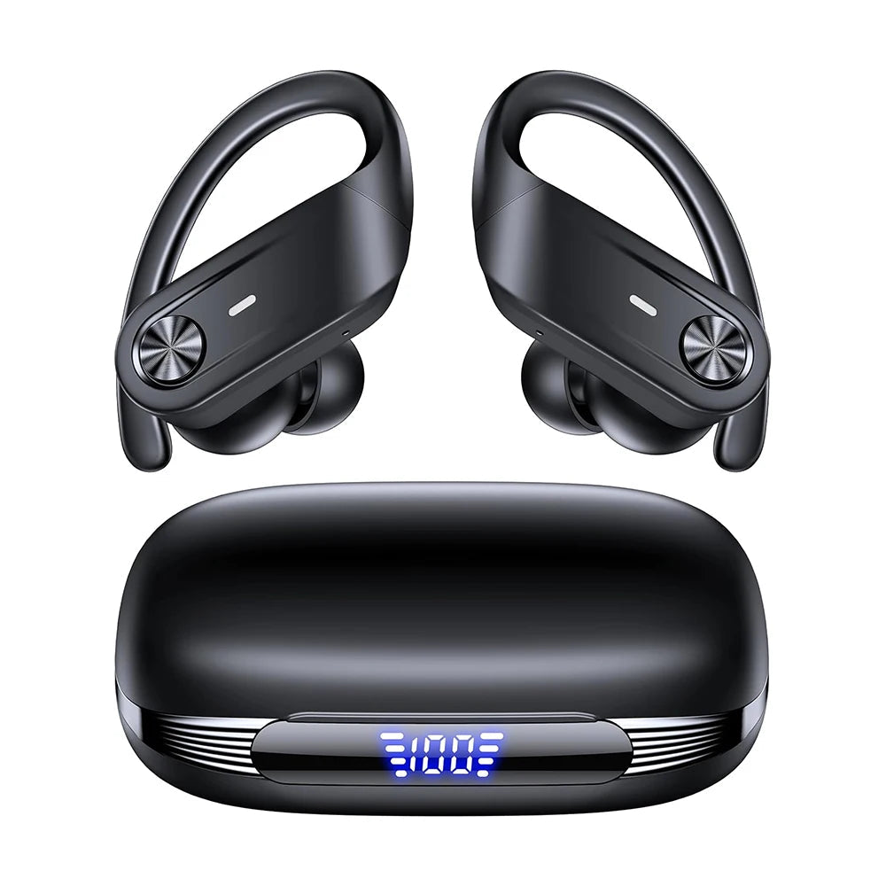 Wireless Sport Earbuds | Bluetooth 5.4, Over-Ear Hooks, 80H
