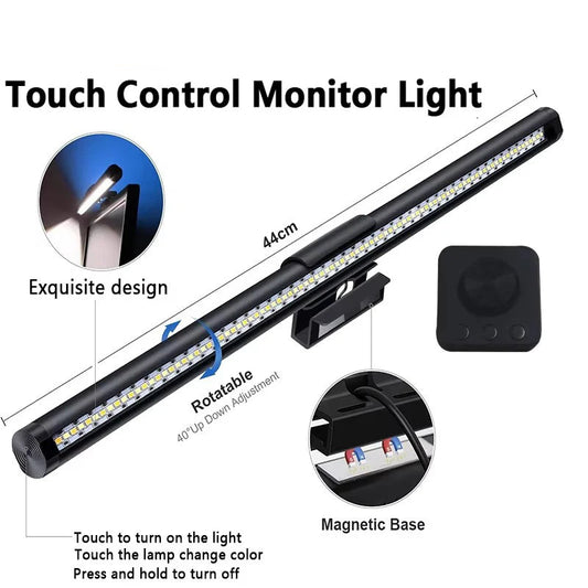 Wiscolor LED Monitor Light Remote Control Stepless Dimmable