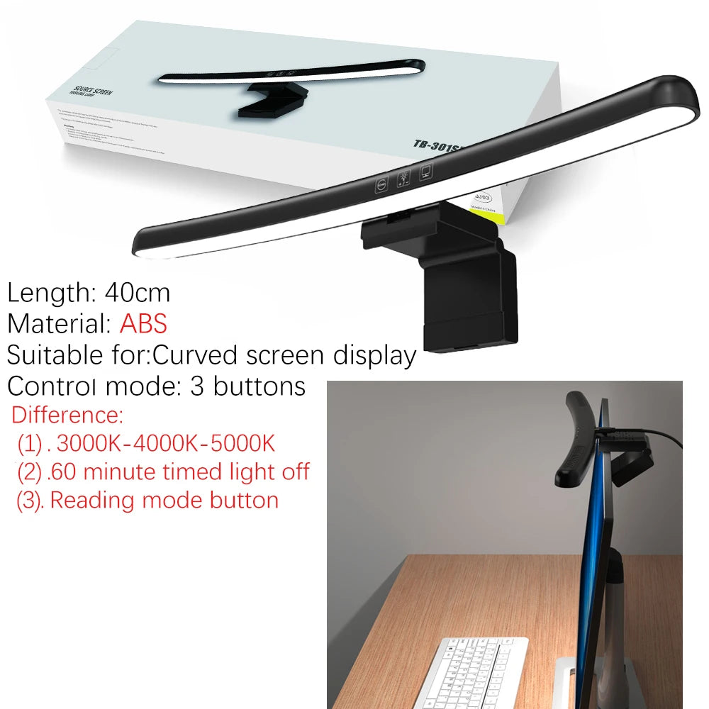 LED Monitor Light Bar 18-60cm Dimmable RGB Screen Hanging