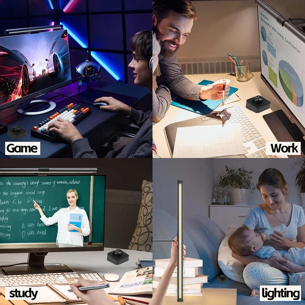 LED Monitor Light Bar 18-60cm Dimmable RGB Screen Hanging