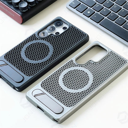 MagSafe Honeycomb Mesh Samsung Case Cooling Hard