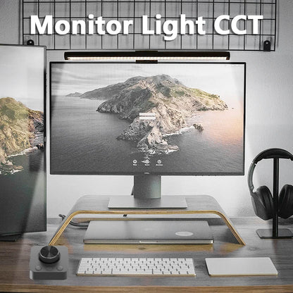 LED Monitor Light Remote Control Stepless Dimmable