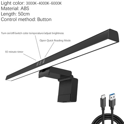 Monitor Light Bar 33-60cm RGB Eye Protection Timed Dimmable