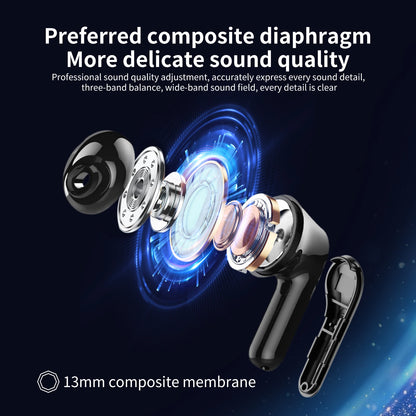Wireless ENC Earbuds, Bluetooth 5.4, 40Hr Play Time True Bass
