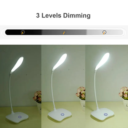 LED Desktop Lamp USB Rechargeable Eye Protection Night Light