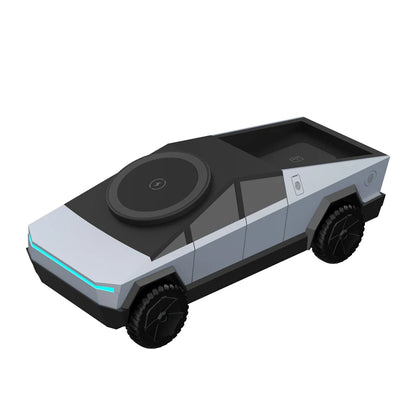 Cybertruck 3-in-1 Wireless Charger Stand for iPhone & Apple Watch