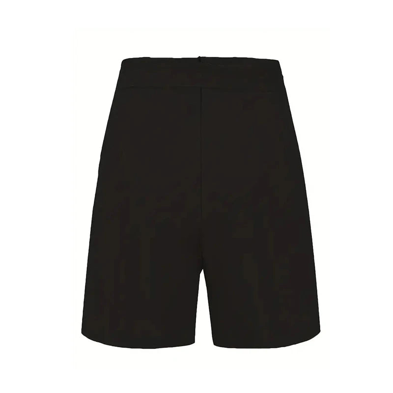 Aurora Y2K High Waist Shorts | Tie & Button Front