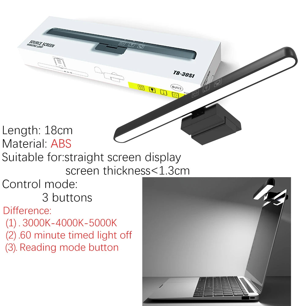 LED Monitor Light Bar 18-60cm Dimmable RGB Screen Hanging