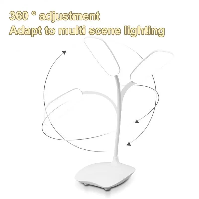 LED Desktop Lamp USB Rechargeable Eye Protection Night Light