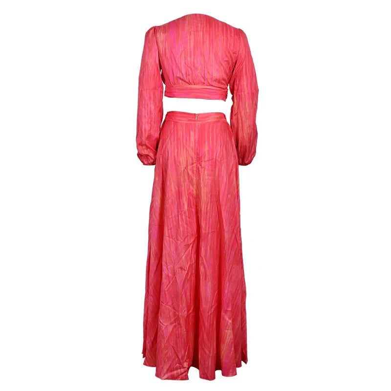 Aurora Tie-Dye Skirt Suit | Euro-American Autumn Style