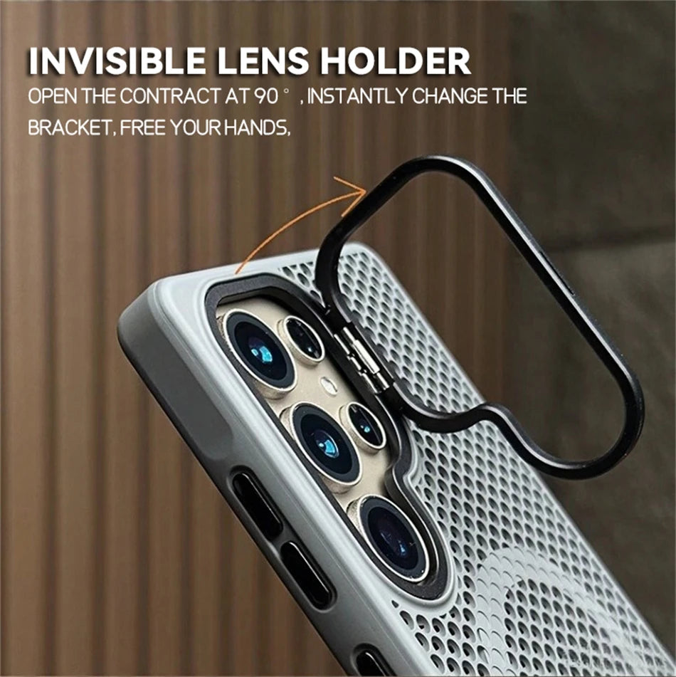Luxury Breathable Mesh Samsung Galaxy MagSafe Case