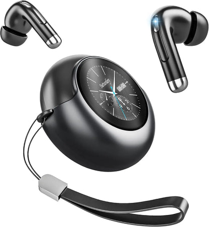 ENC Wireless Earbuds | Smart Touchscreen Case, Bluetooth 5.4