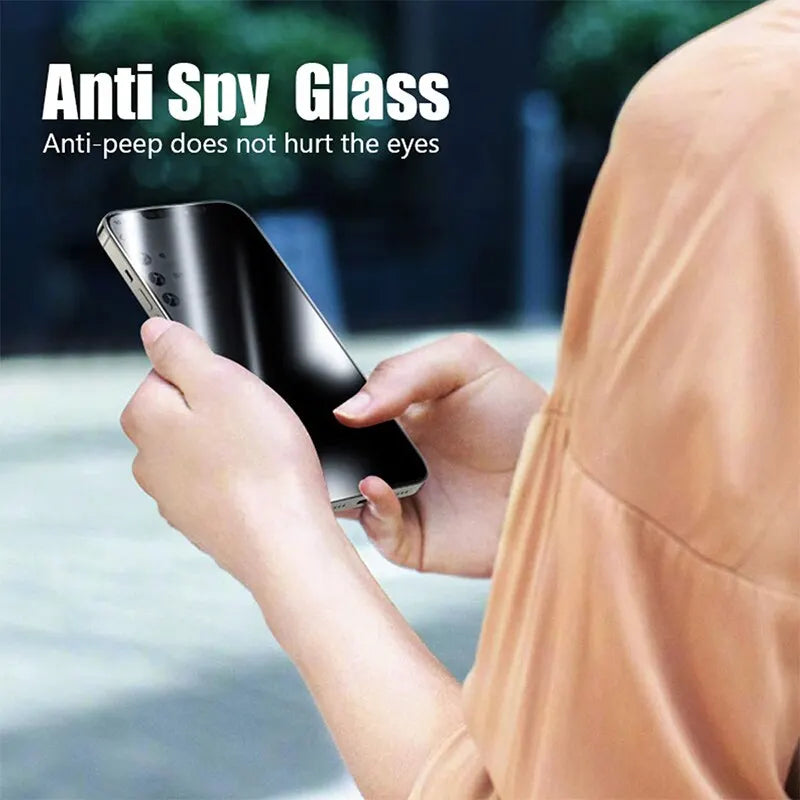iPhone Privacy Screen Protector 4-Pack | Anti-Spy Tempered Glass