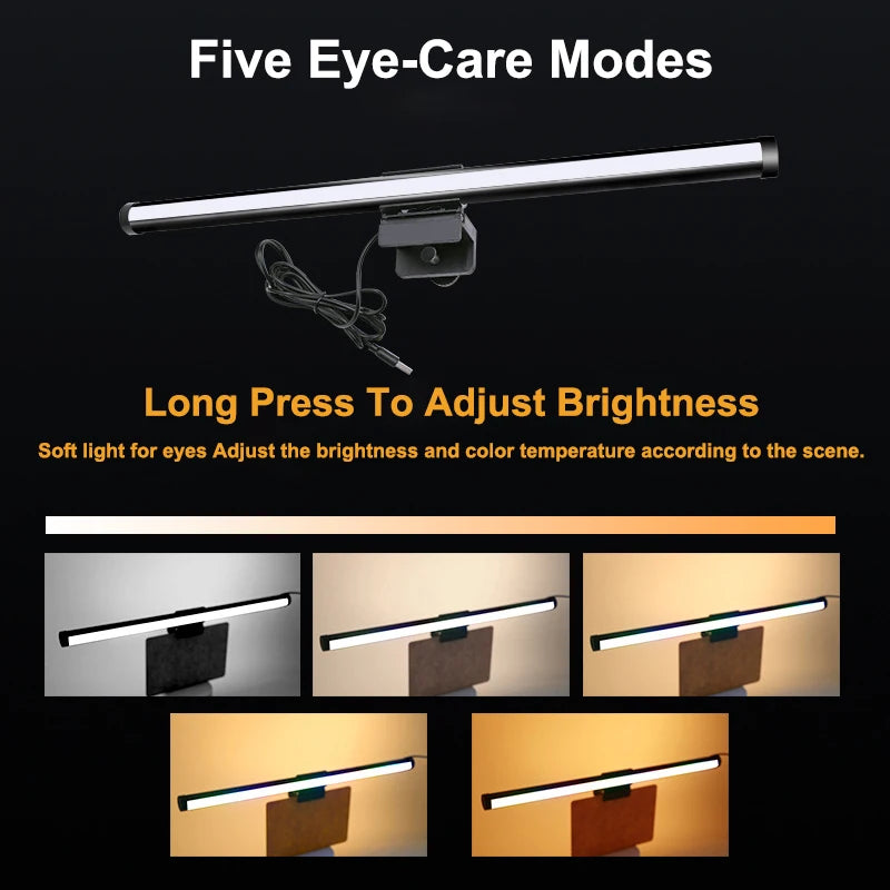 RGB LED Monitor Light Bar 30-44cm Screen Hanging Dimmable