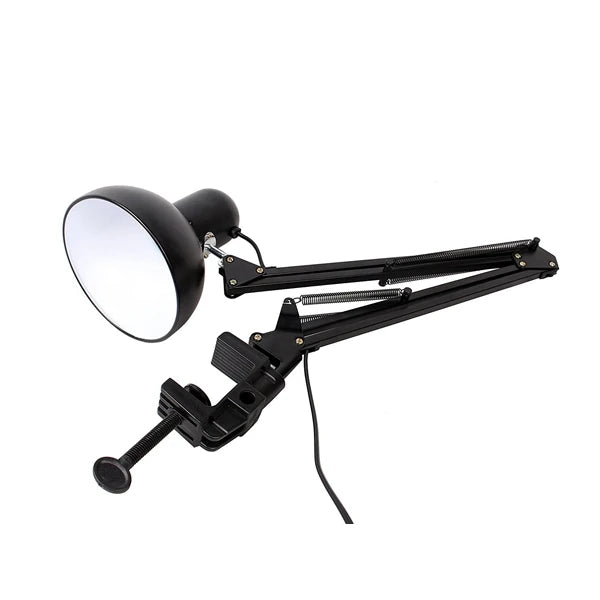 E27 Desk Lamp EU/US Plug Flexible Swing Arm Clamp Mount