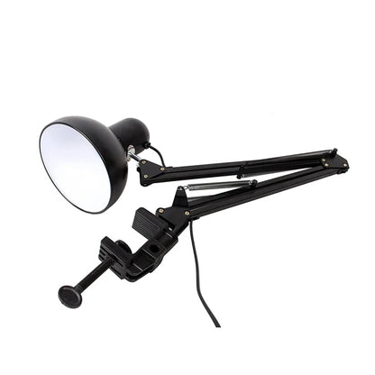 E27 Desk Lamp EU/US Plug Flexible Swing Arm Clamp Mount