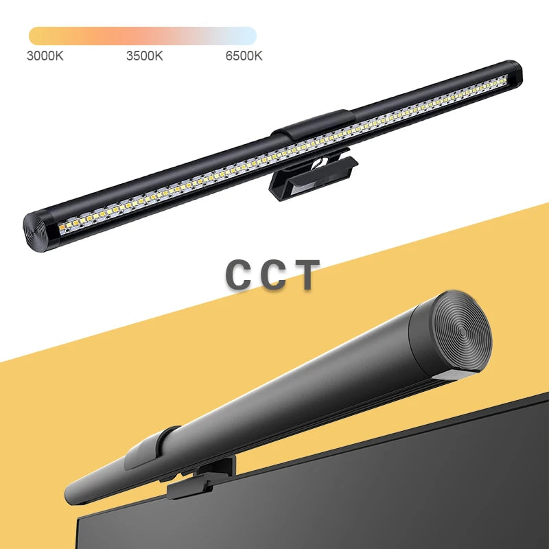 LED Monitor Light Remote Control Stepless Dimmable