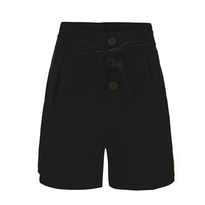 Aurora Y2K High Waist Shorts | Tie & Button Front