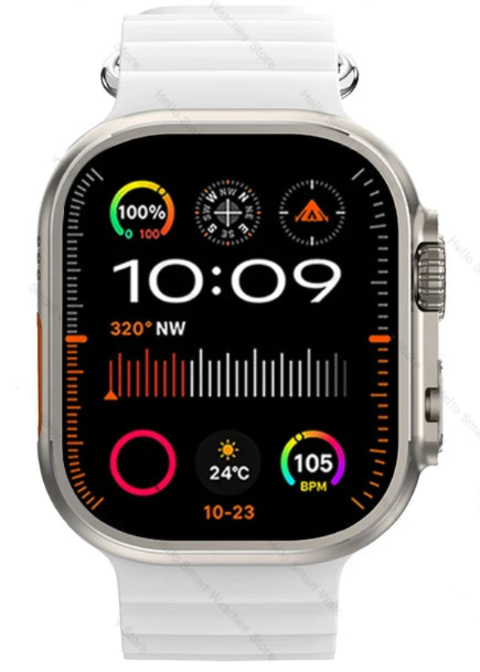Hello Watch 5 Plus Ultra 3 Smart Watch | 2.04" AMOLED, 4GB ROM, Titanium Alloy