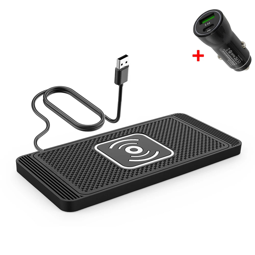 15W Car Wireless Charger Pad with Cooling Fan