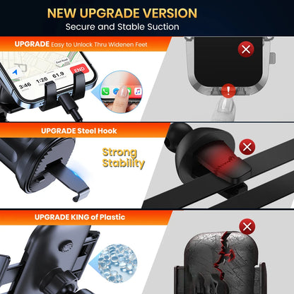 Auto Locking Car Phone Holder Air Vent Mount Universal