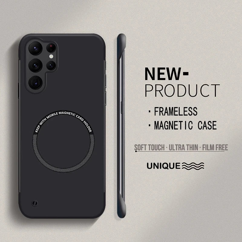 Slim Frameless Samsung MagSafe Matte Phone Case