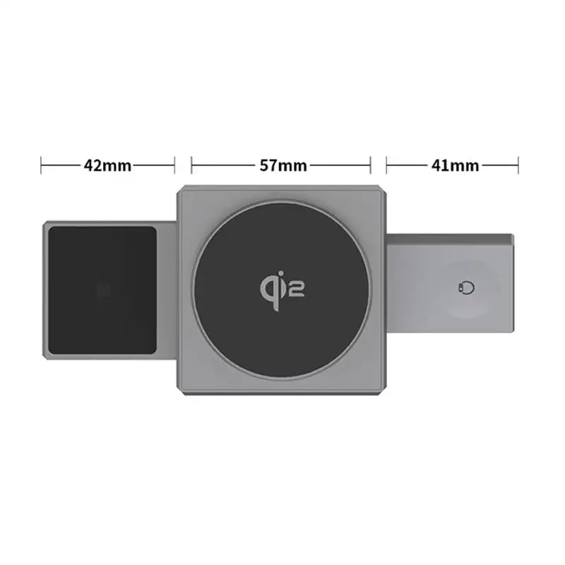 Qi2 3-in-1 Magnetic Wireless Charger for iPhone Apple Watch AirPods