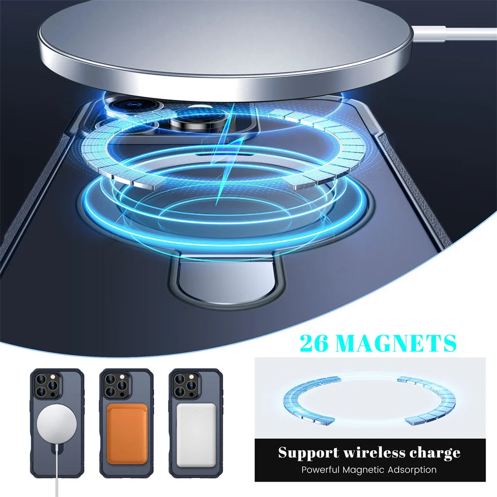 MagSafe Fold Stand iPhone Case Wireless Charging