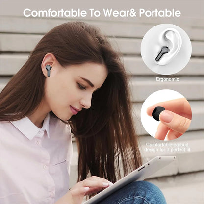 ProX TWS Bluetooth 5.4 Earphones, 60H ANC, IP7, LED