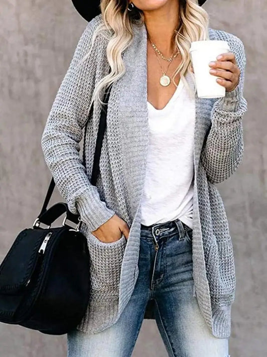 Aurora Knit Cardigan | Curved Hem Autumn Essential