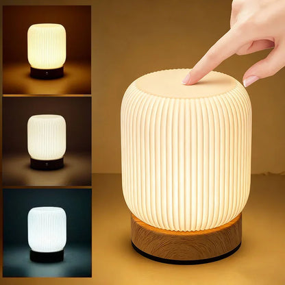 Touch Night Light 3 Colour Rechargeable Bedroom Table Lamp