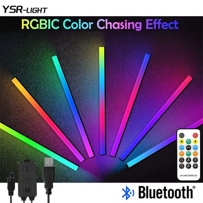 30cm RGBIC LED Light Bar Bluetooth App Remote Gaming Ambient