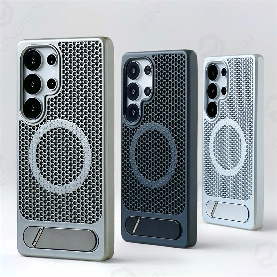 MagSafe Honeycomb Mesh Samsung Case Cooling Hard