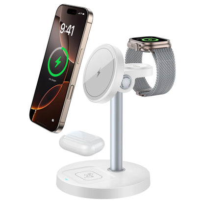 3-in-1 Magnetic Wireless Charger Stand for iPhone & Apple Watch