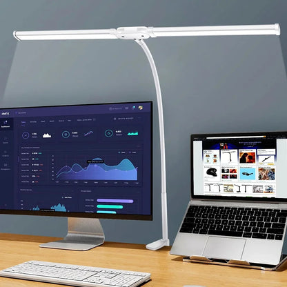 LED Architect Desk Lamp Double/Single Head Stepless Dimmable